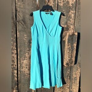 NY&Co Turquoise Sleeveless Midi Dress Medium